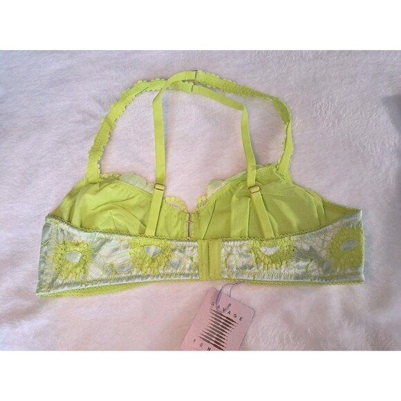 Savage Fenty Perfect Poppies Lace Bralette Seashell Poppylicious Size XL NWT - Picture 8 of 10